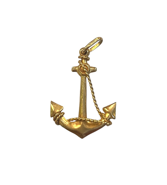 9ct vintage Anchor charm / pendant