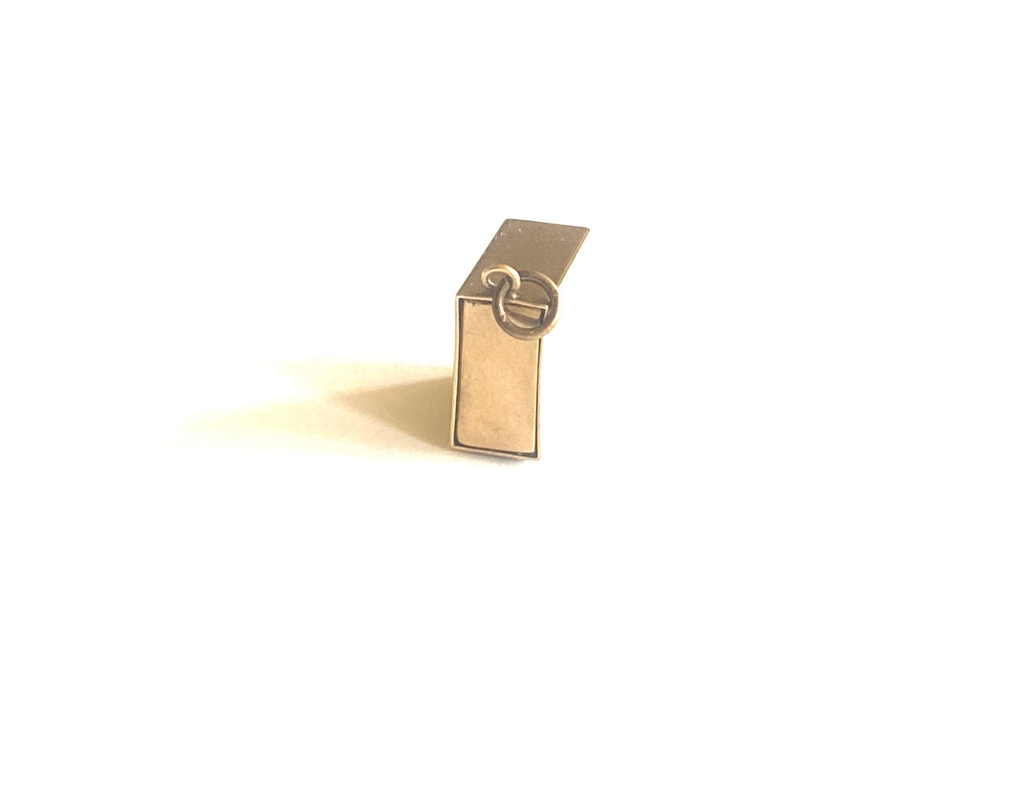 9ct vintage gold opening match box charm