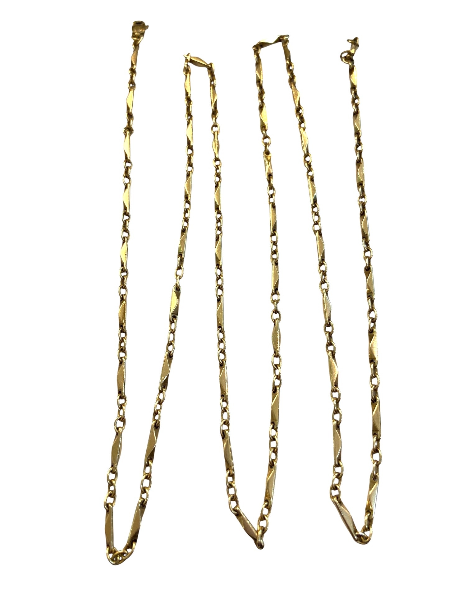 9ct vintage fancy link chain 31 inches circa 1975 17.9g