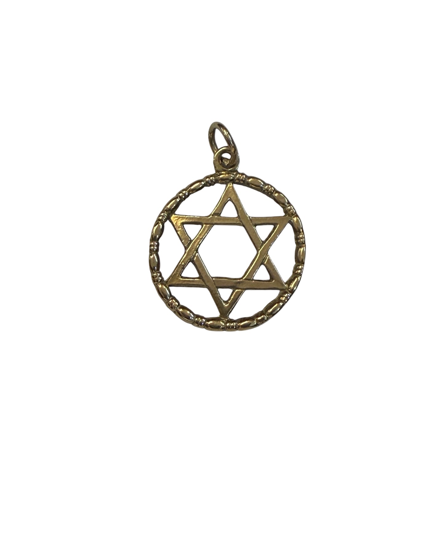 9ct vintage star of david charm / pendant 2.44g circa 1971