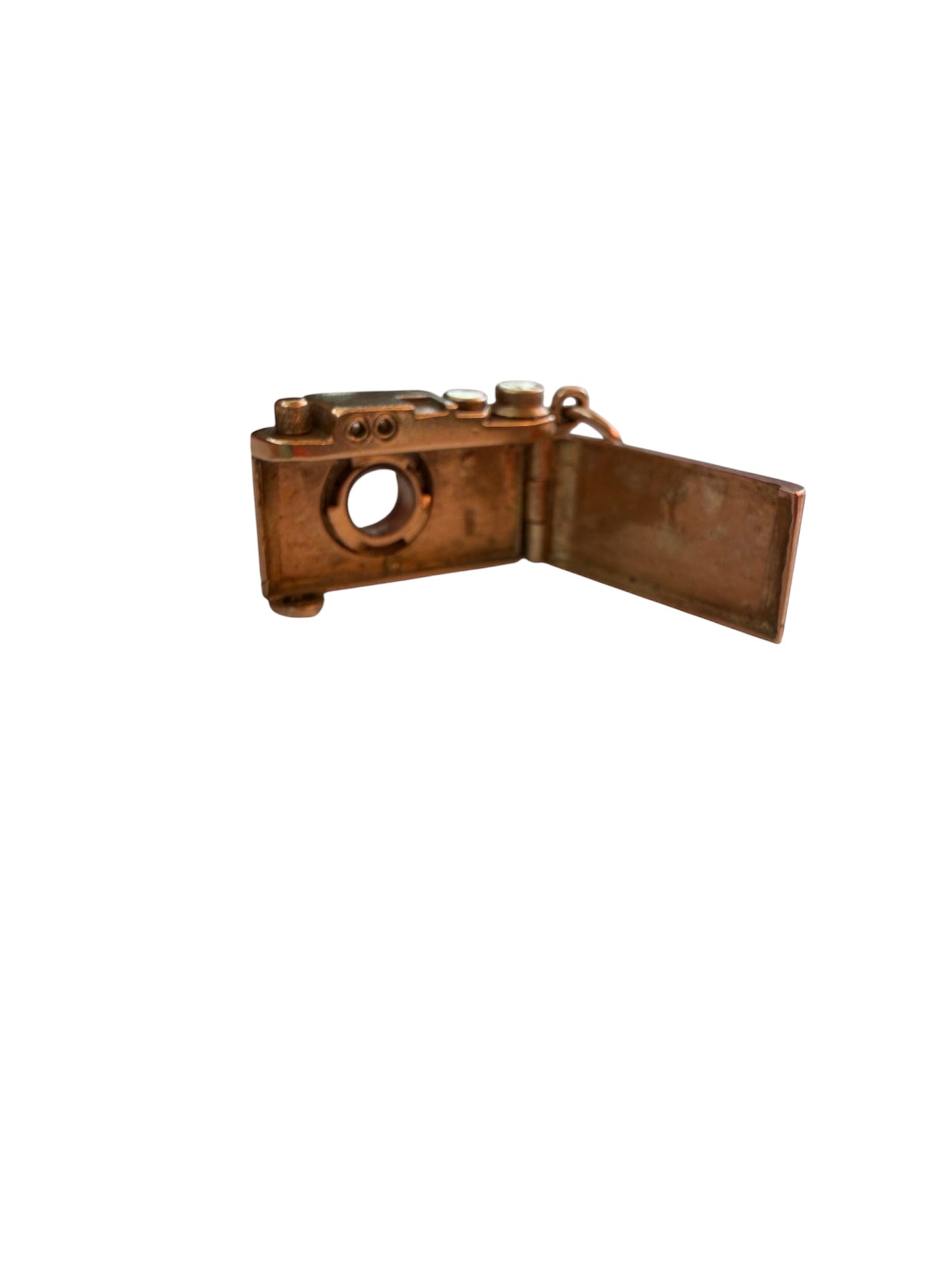 9ct vintage cmera charm. opening camera charm circa 1969. 9.47g