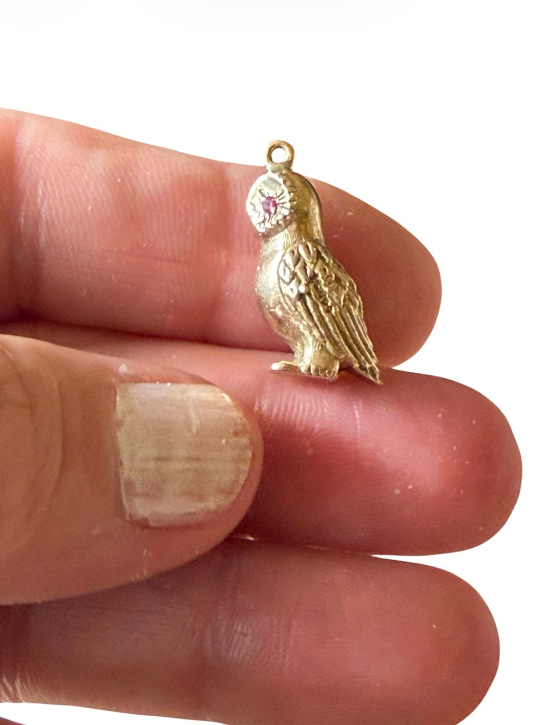 9ct vintage owl charm by Georg jensen circa 1961 4.66g