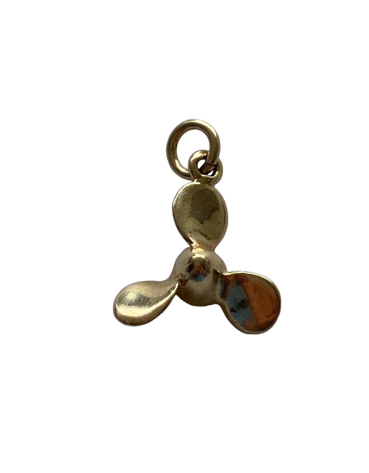 9ct solid gold propella charm / pendant circa 2004