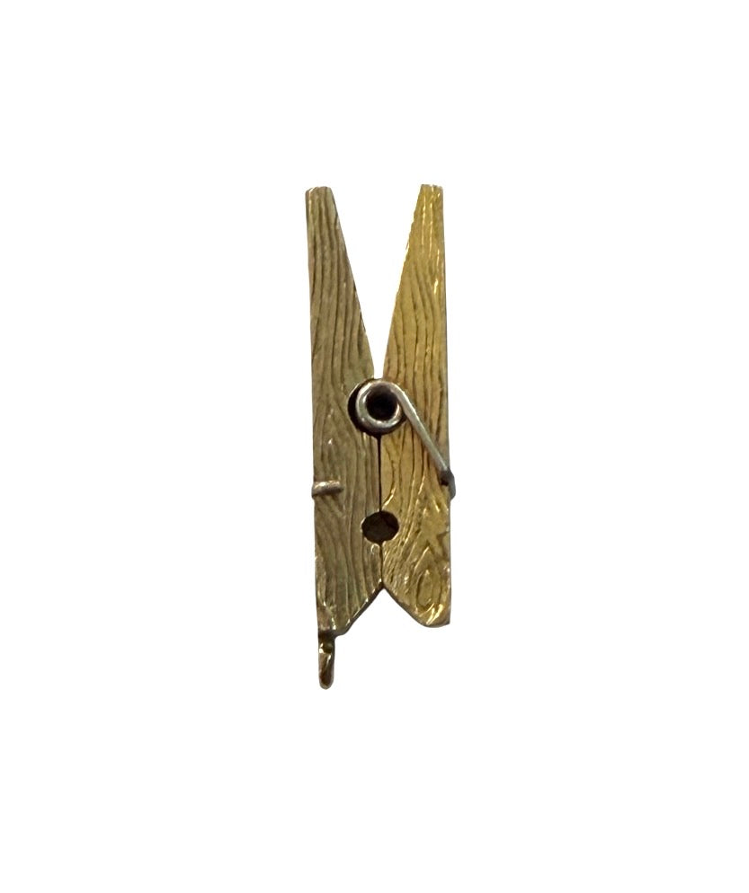 9ct pre owned gold peg charm articulated circa 1986 maker FM 6.25g