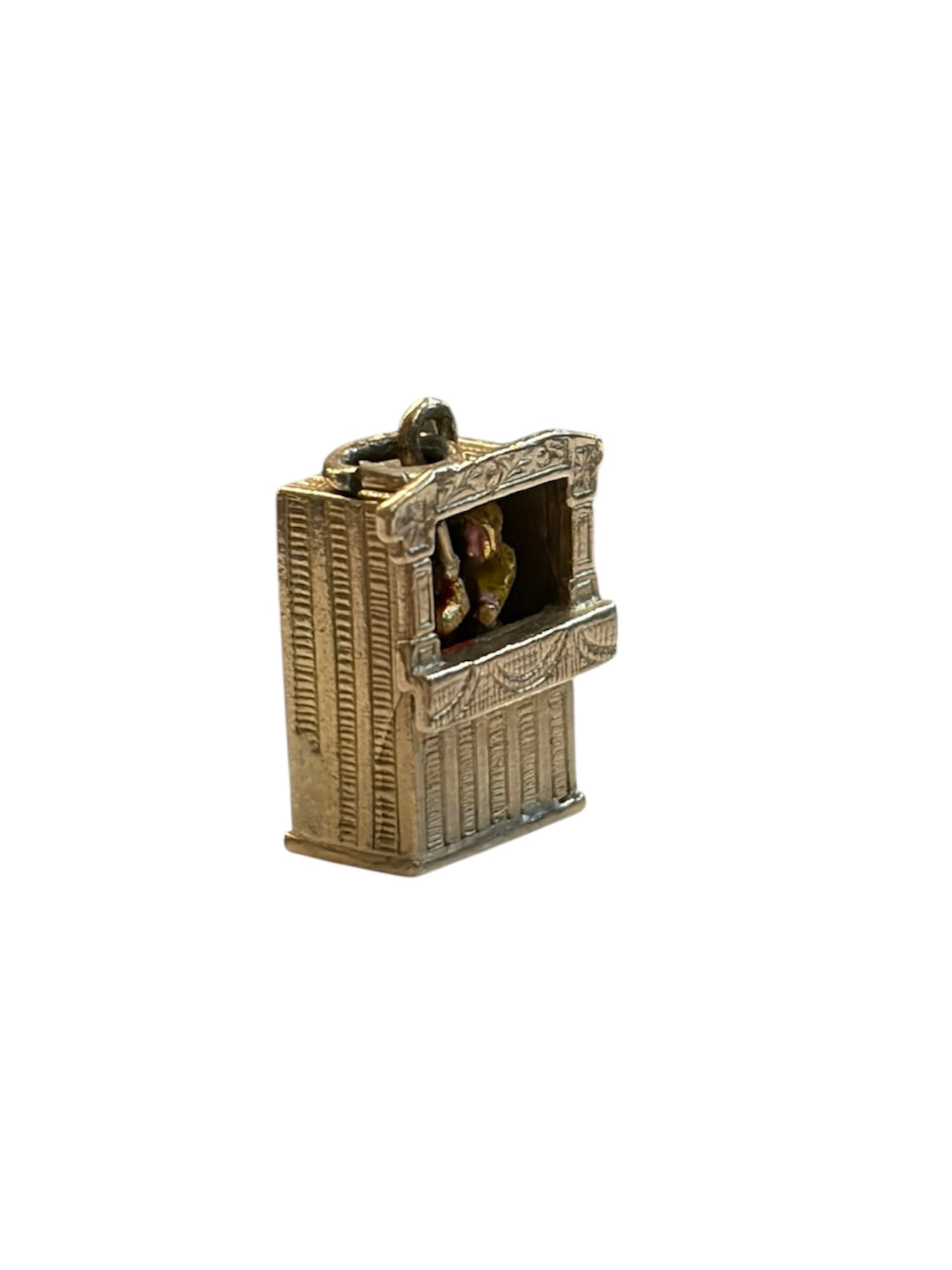 9ct vintage punch and judy charm, articulated charm circa 1959
