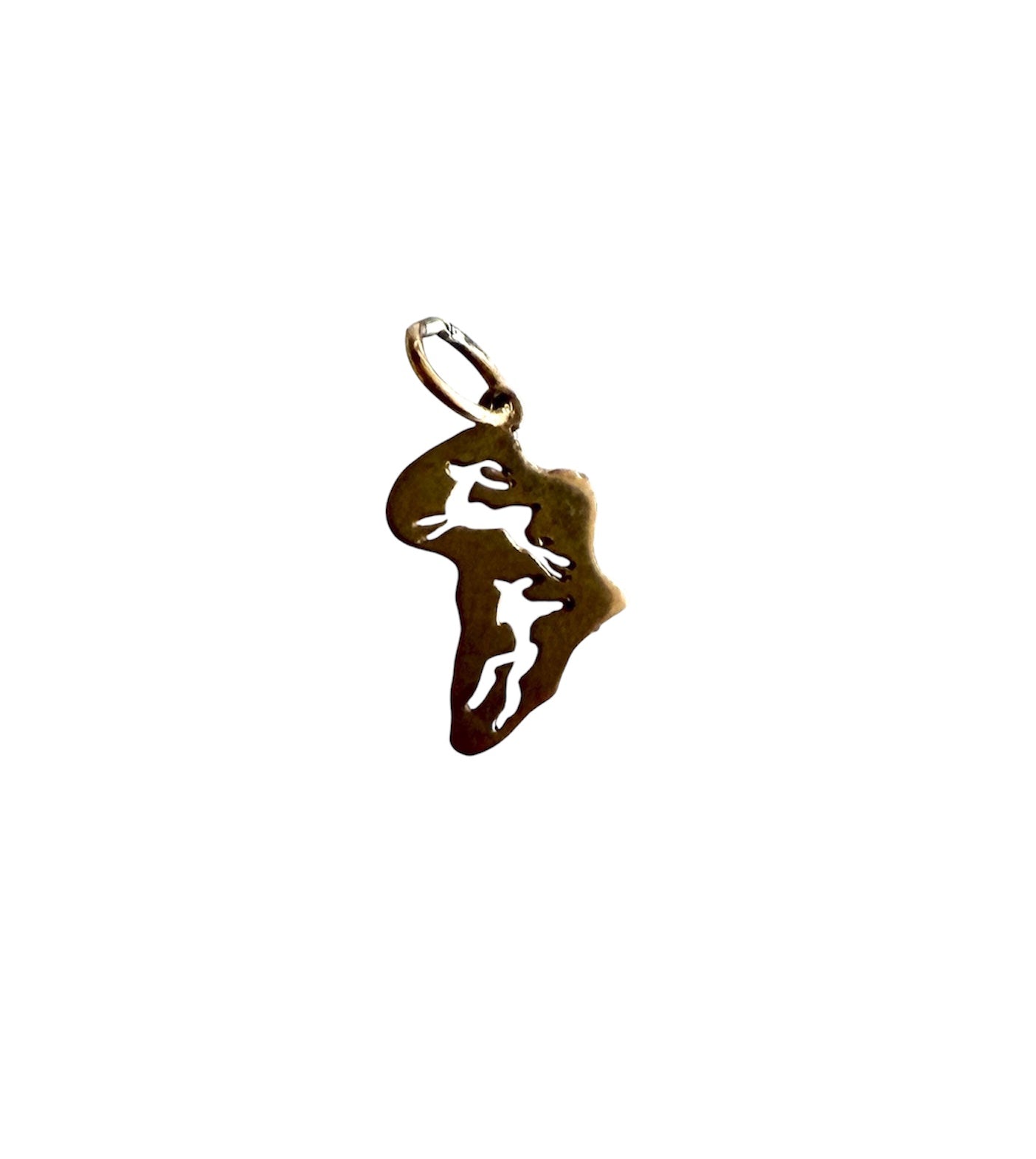 9ct vintage Africa charm / pendant 0.74