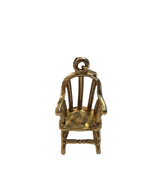 9ct vintage chair charm, 1.33g