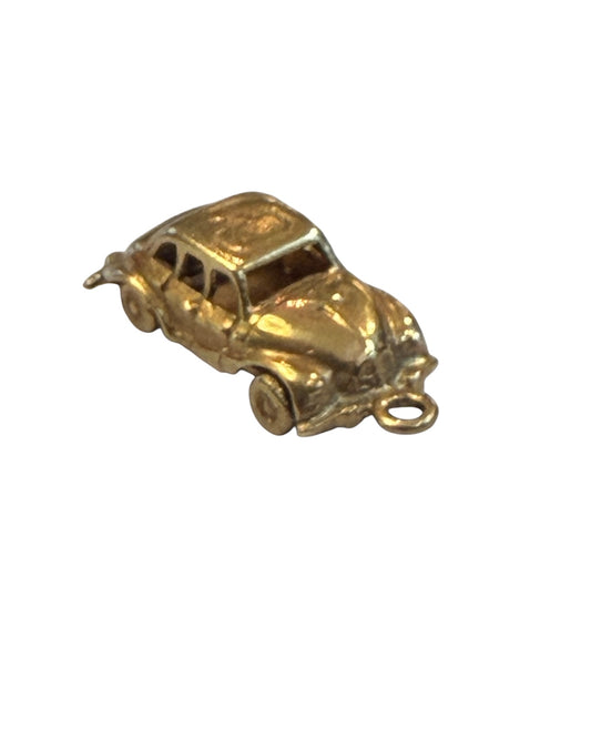 9ct vintage morris minor car charm, 2.5g London 1961