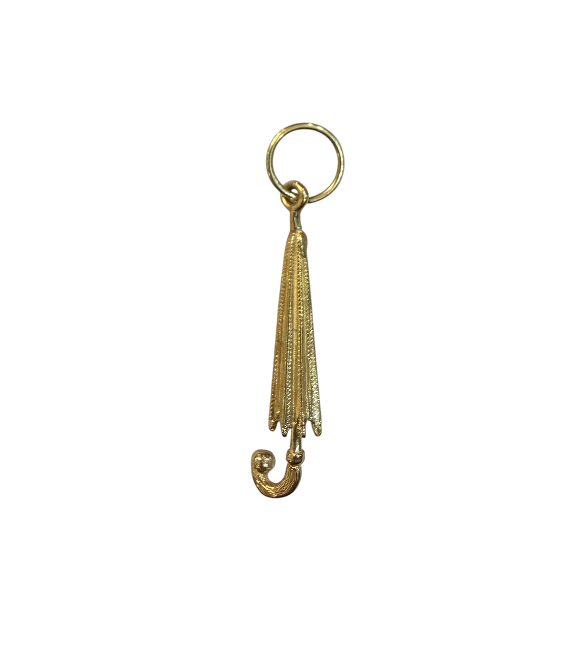 9ct vintage umbrella charm, by LJ 2.0g