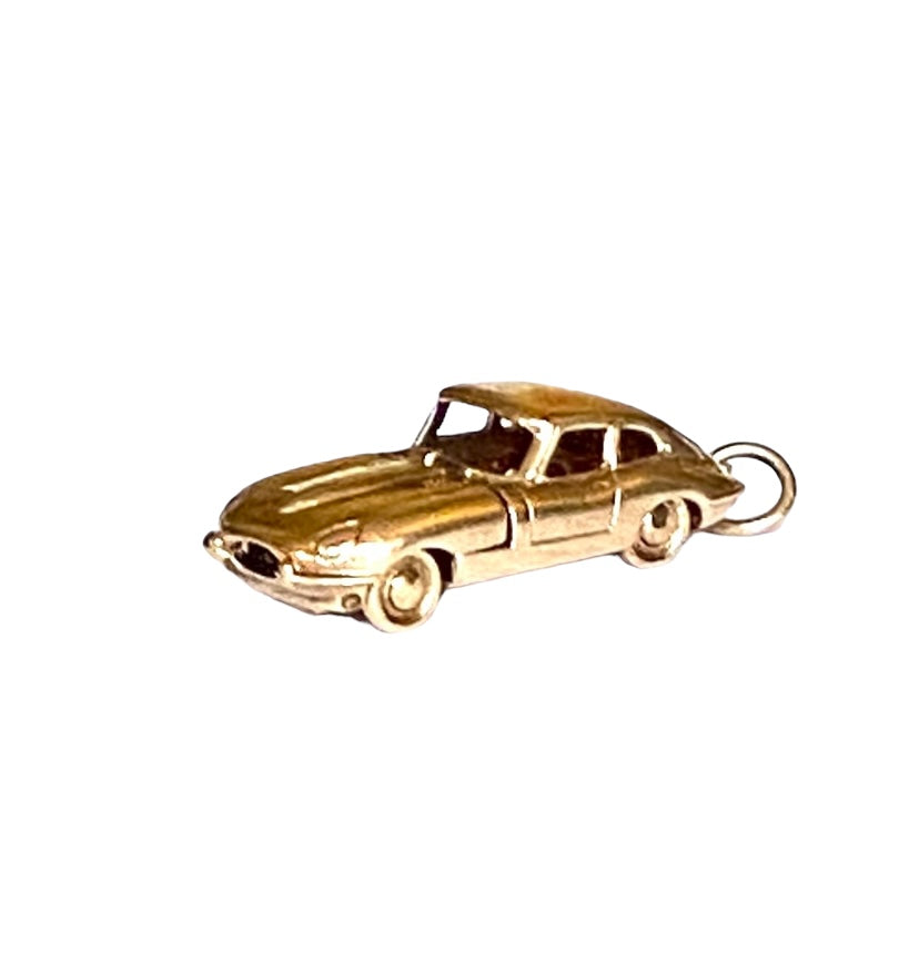 9ct jaguar charm /pendant e-type circa 1967 10g