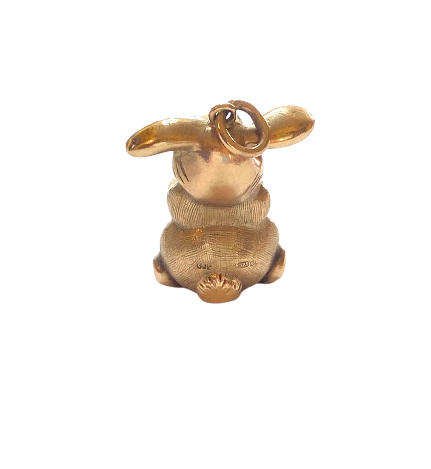 9ct vintage rabbit charm by Georg Jensen, rabbit with attitude