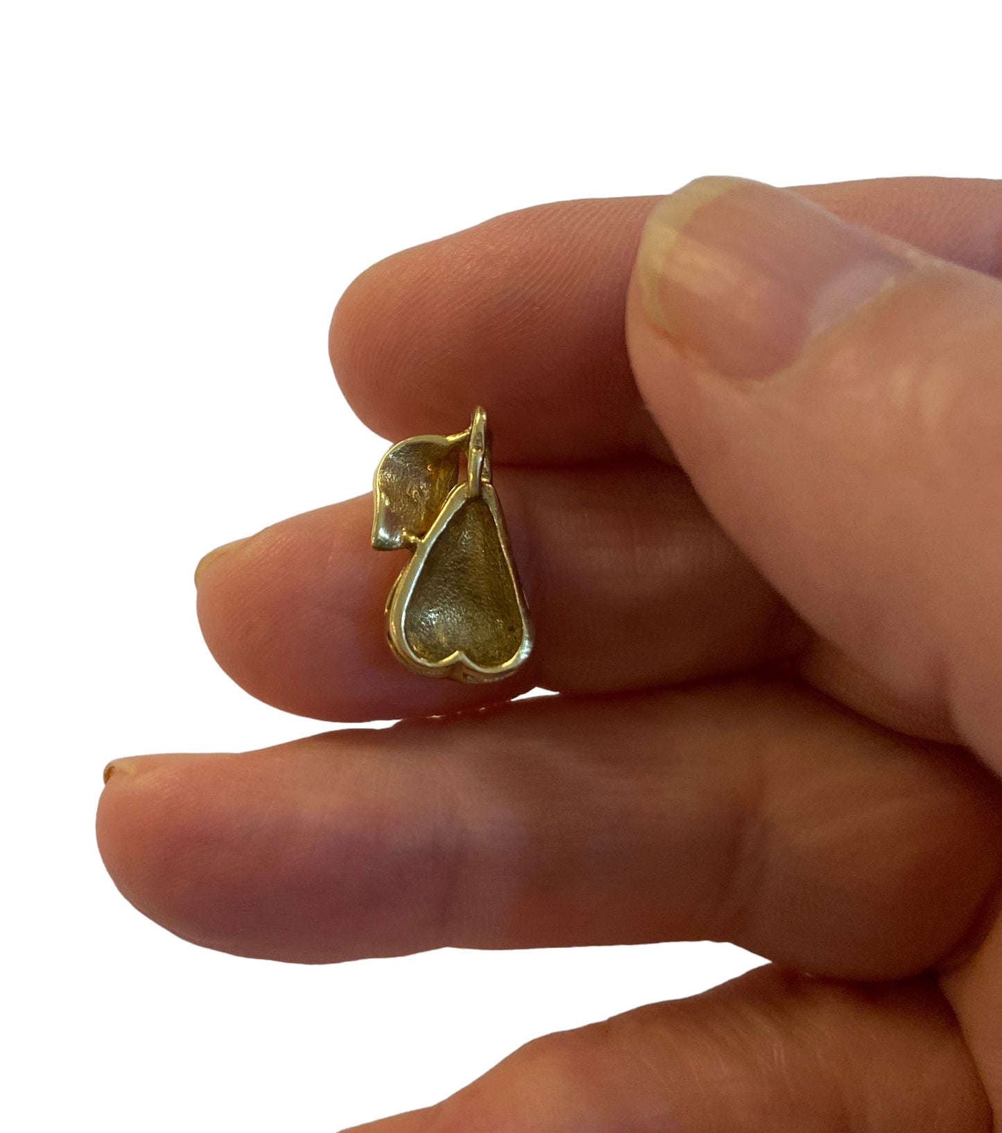 9ct vintage pear charm circa 1981