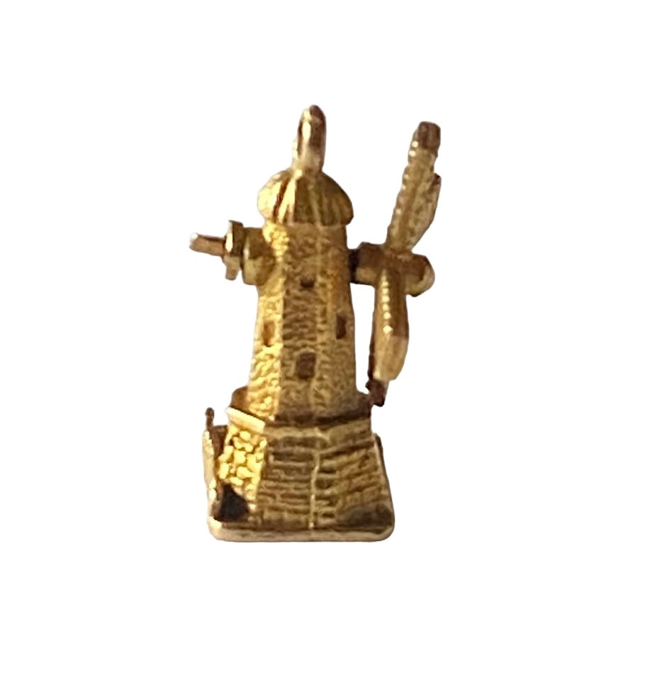 9ct vintage windmill charm by Georg jensen circa 1955