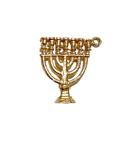 9ct vintage Menorah charm circa 1978