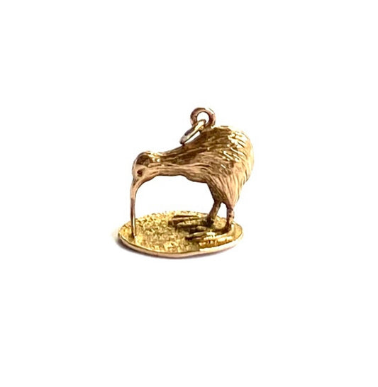 9ct vintage kiwi charm gold