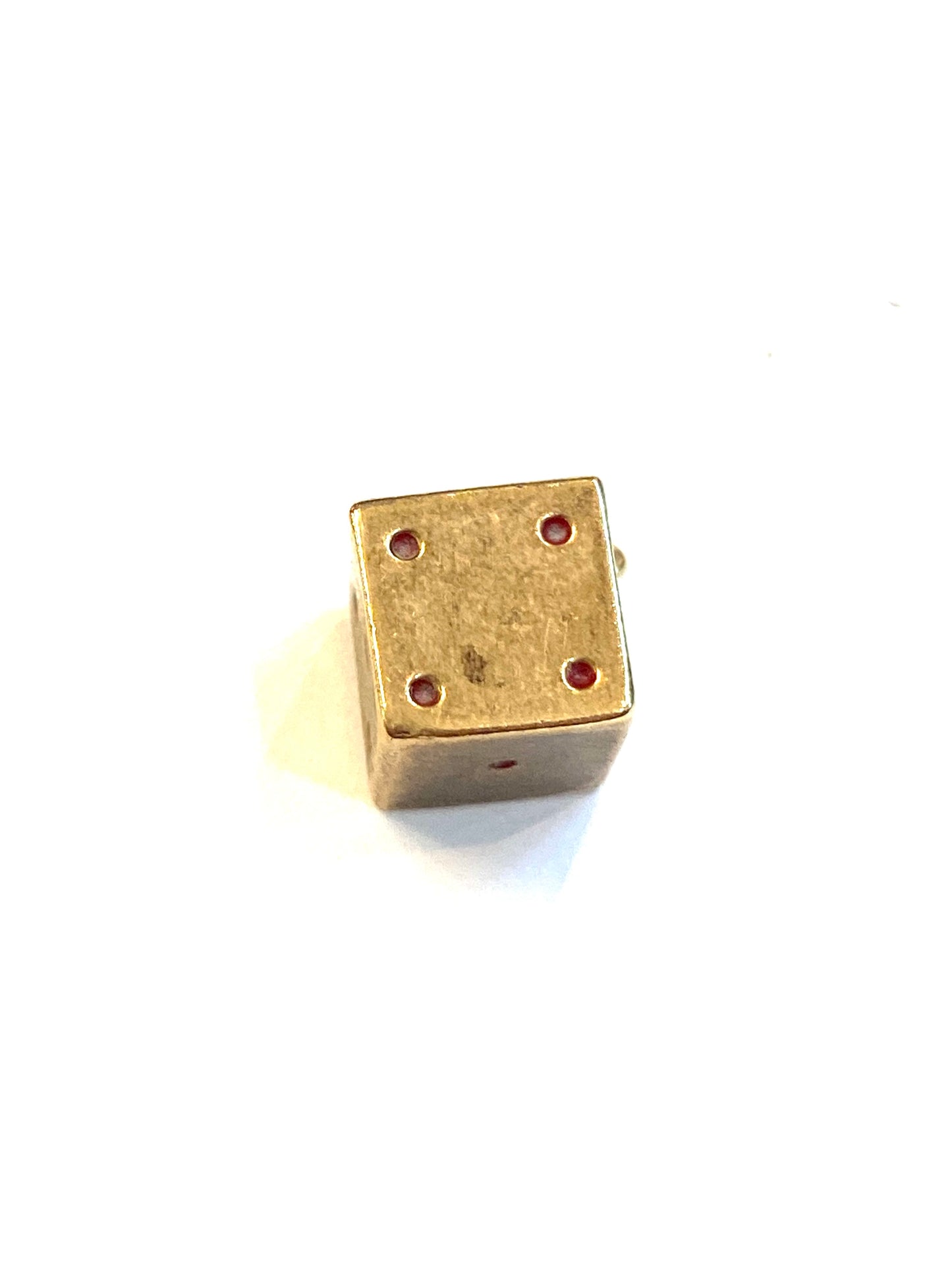 9ct vintage dice charm circa 1967, by fm 1.3g