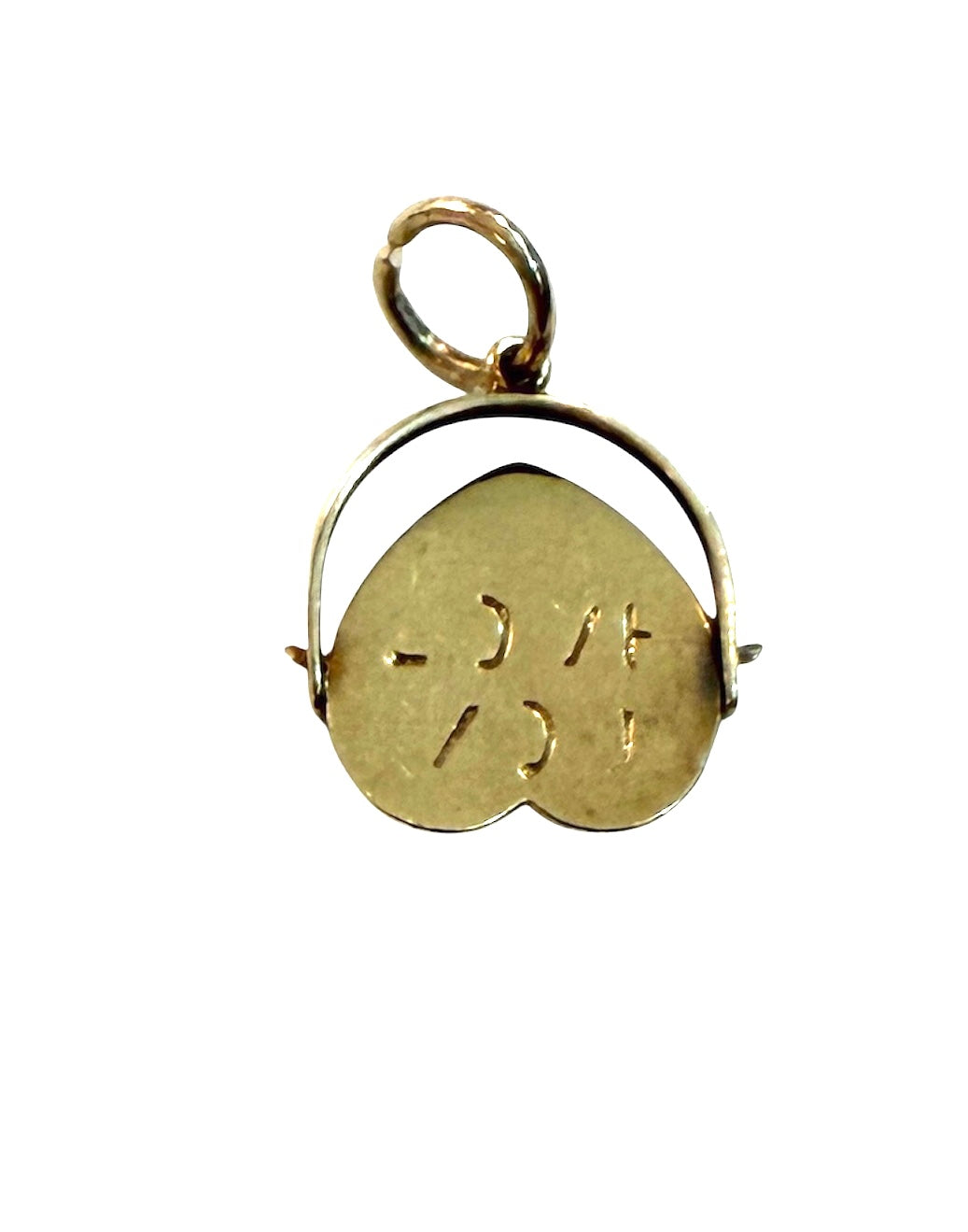 9ct vintage i love you spinner circa 1977 by WHC