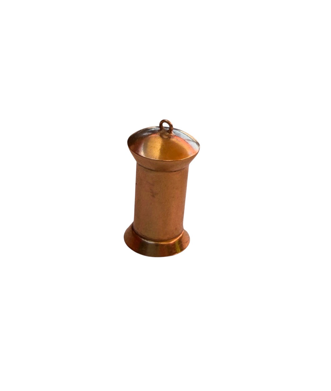 9ct vintage post box charm circa 1967, 1.68g