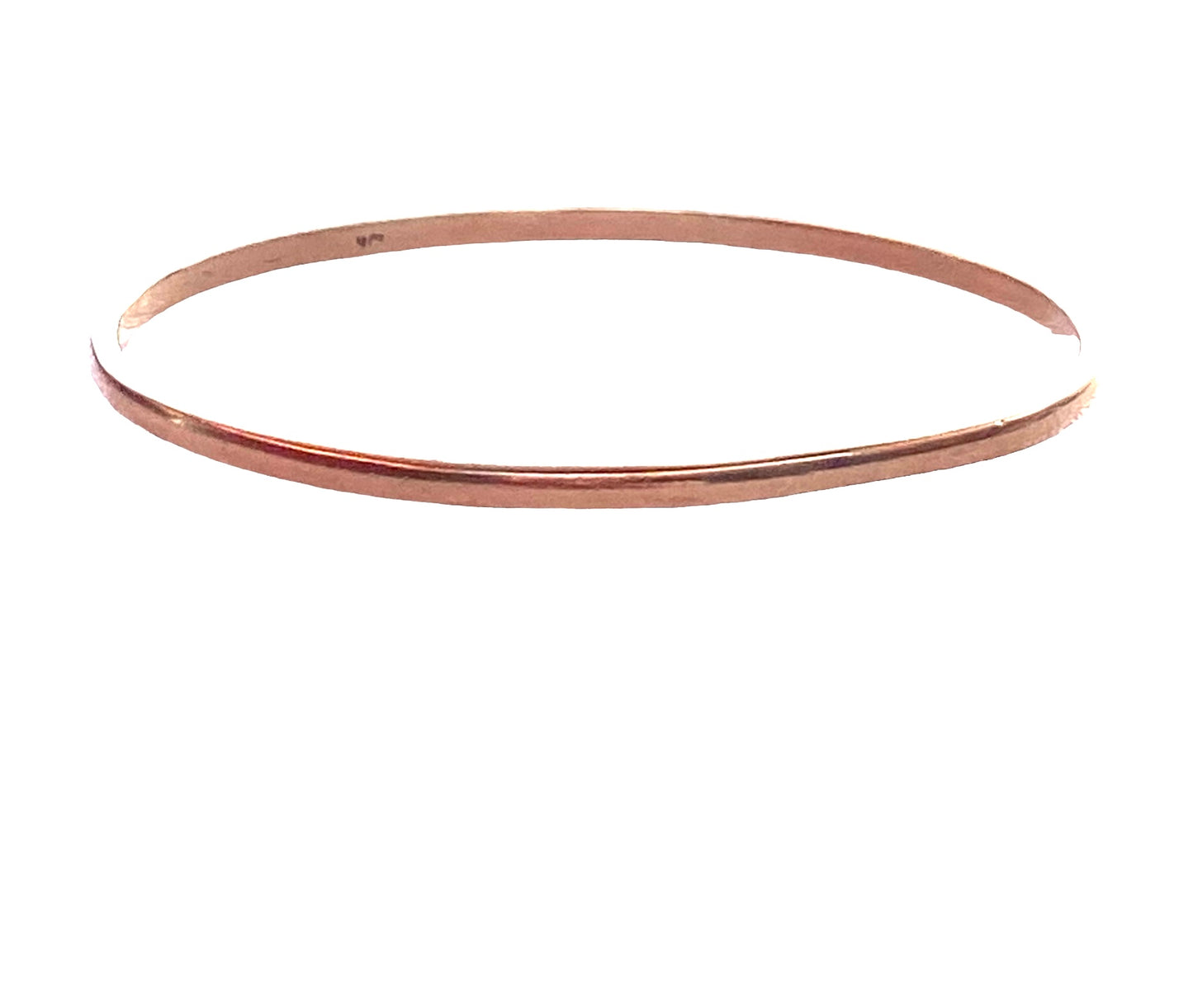 9ct vintage yellow gold plain bangle 11.9g