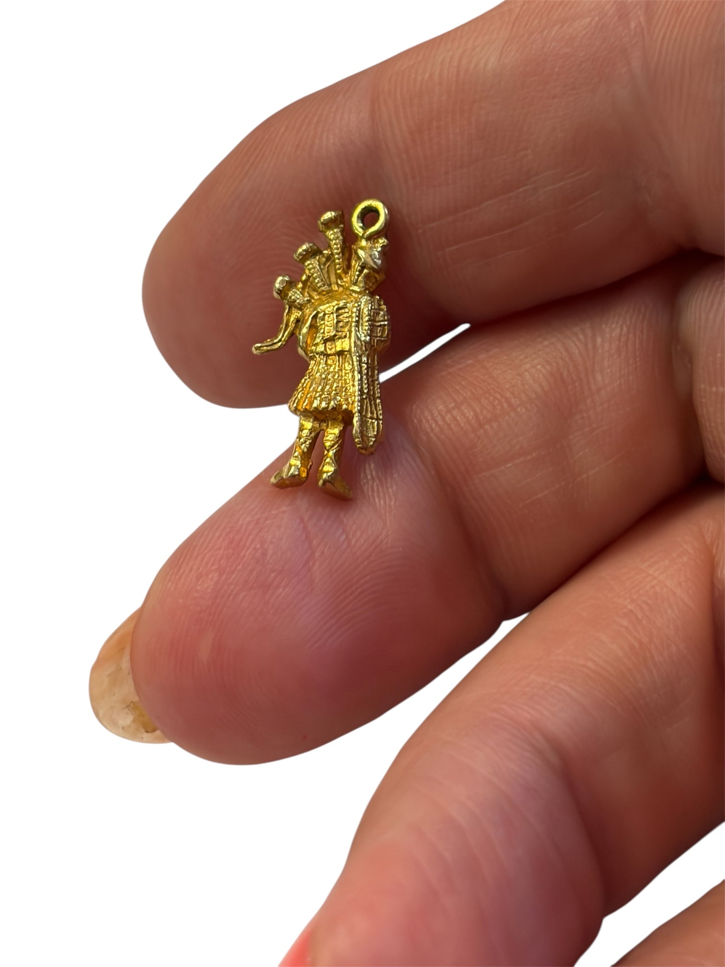 9ct vintage bagpiper charm by WHC circa 1964