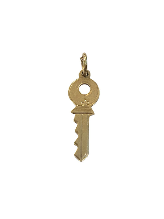 9ct vintage key charm / pendant circa 1952 Chester