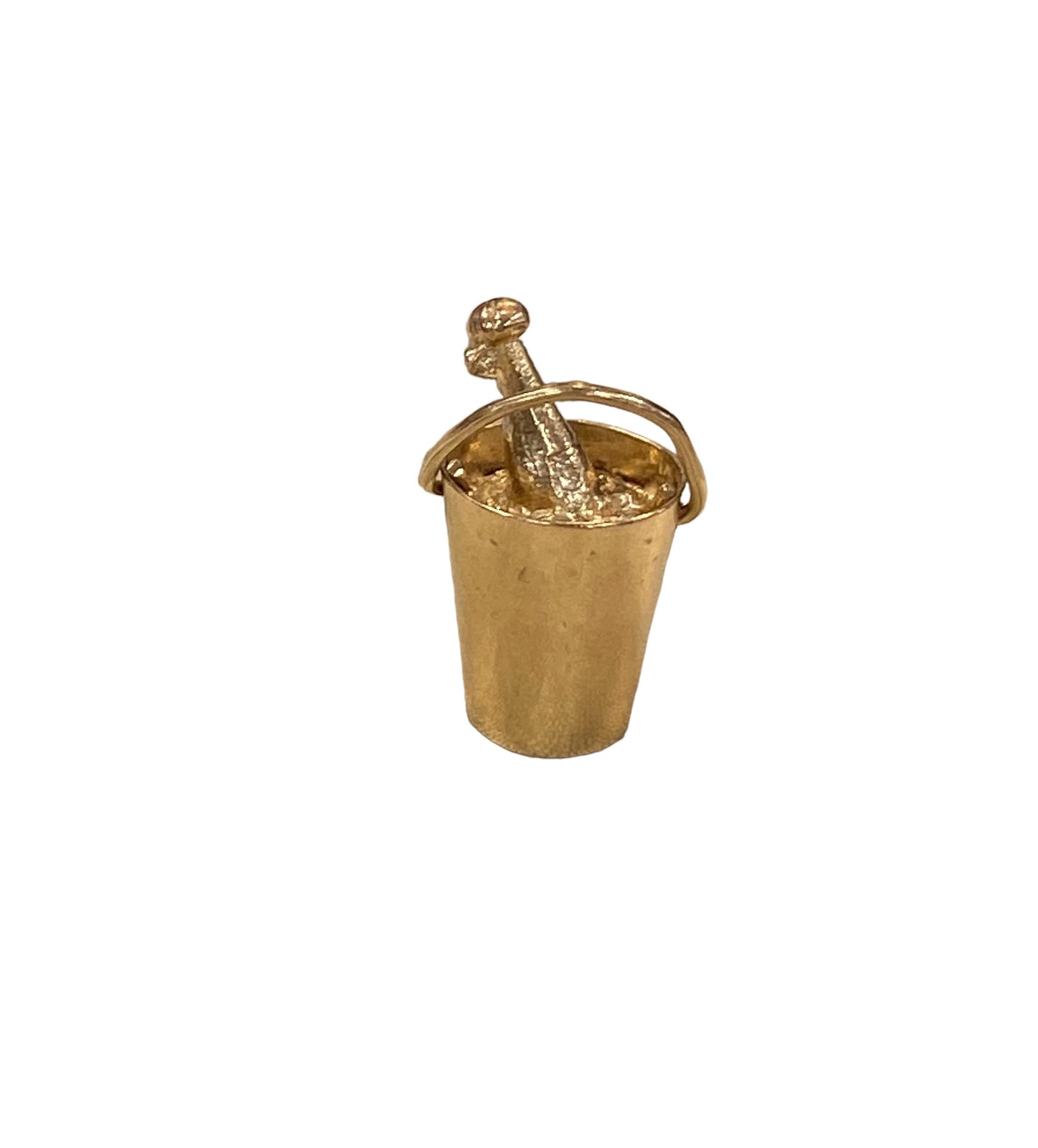 9ct vintage champagne bucket and bottle charm circa 1966