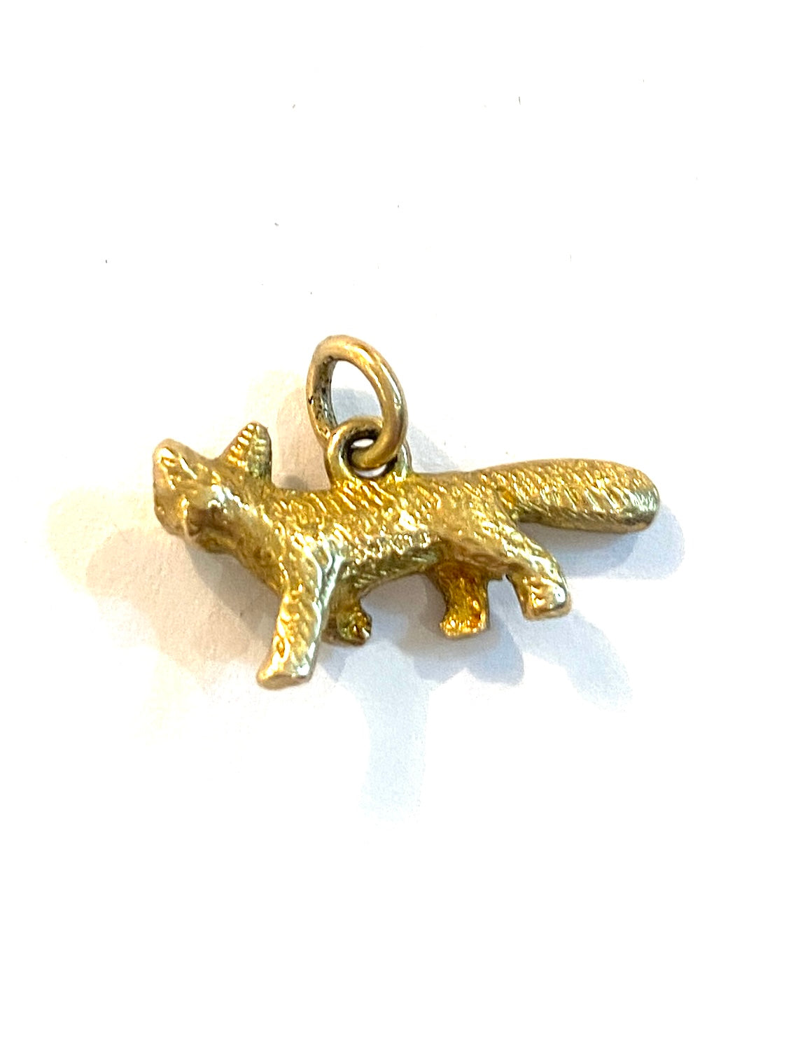 9ct 375 vintage gold fox charm