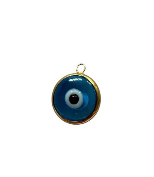 9ct pre owned  evil eye charm / pendant. 0.57g