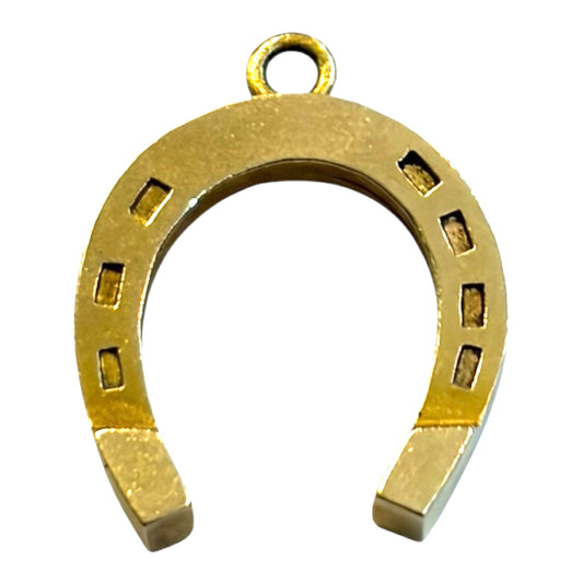 9ct vintage horseshoe pendant circa 1963