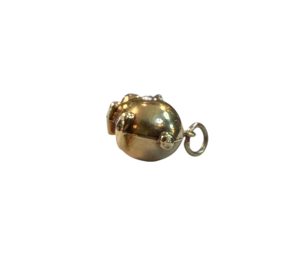 9ct vintage pig charm, circa 1979 by WHC 1.48g Hollow.