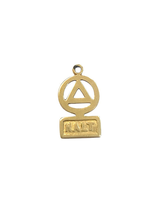 9ct vintage HALT charm / pendant