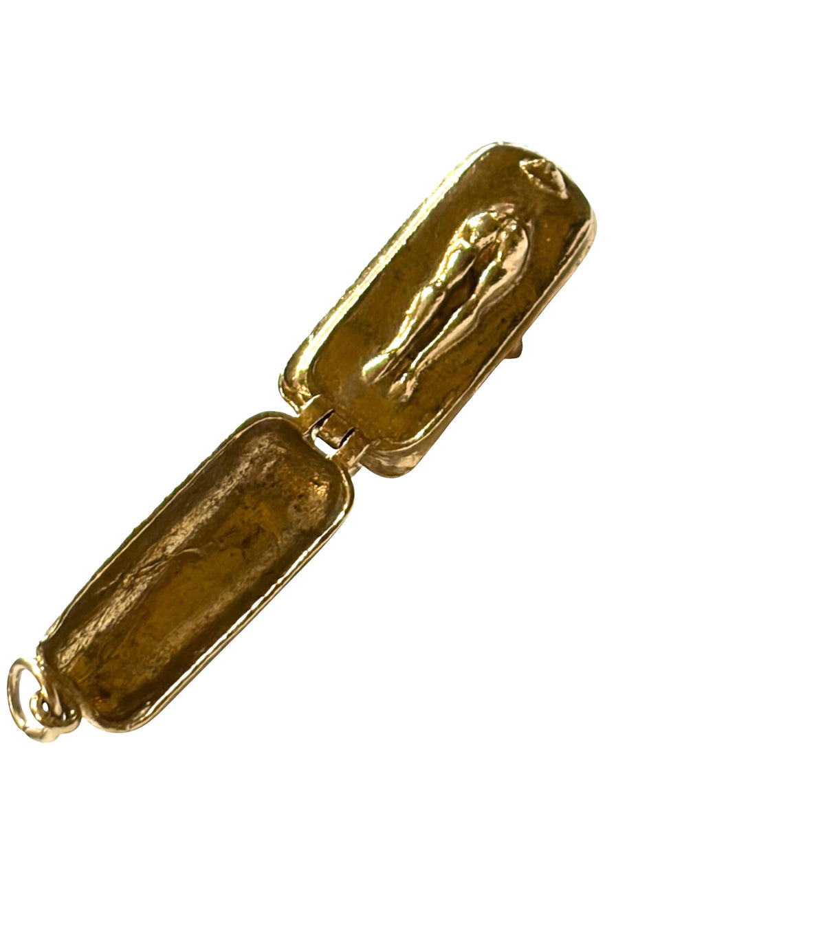 9ct vintage opening bath tub charm. Circa 1977 London