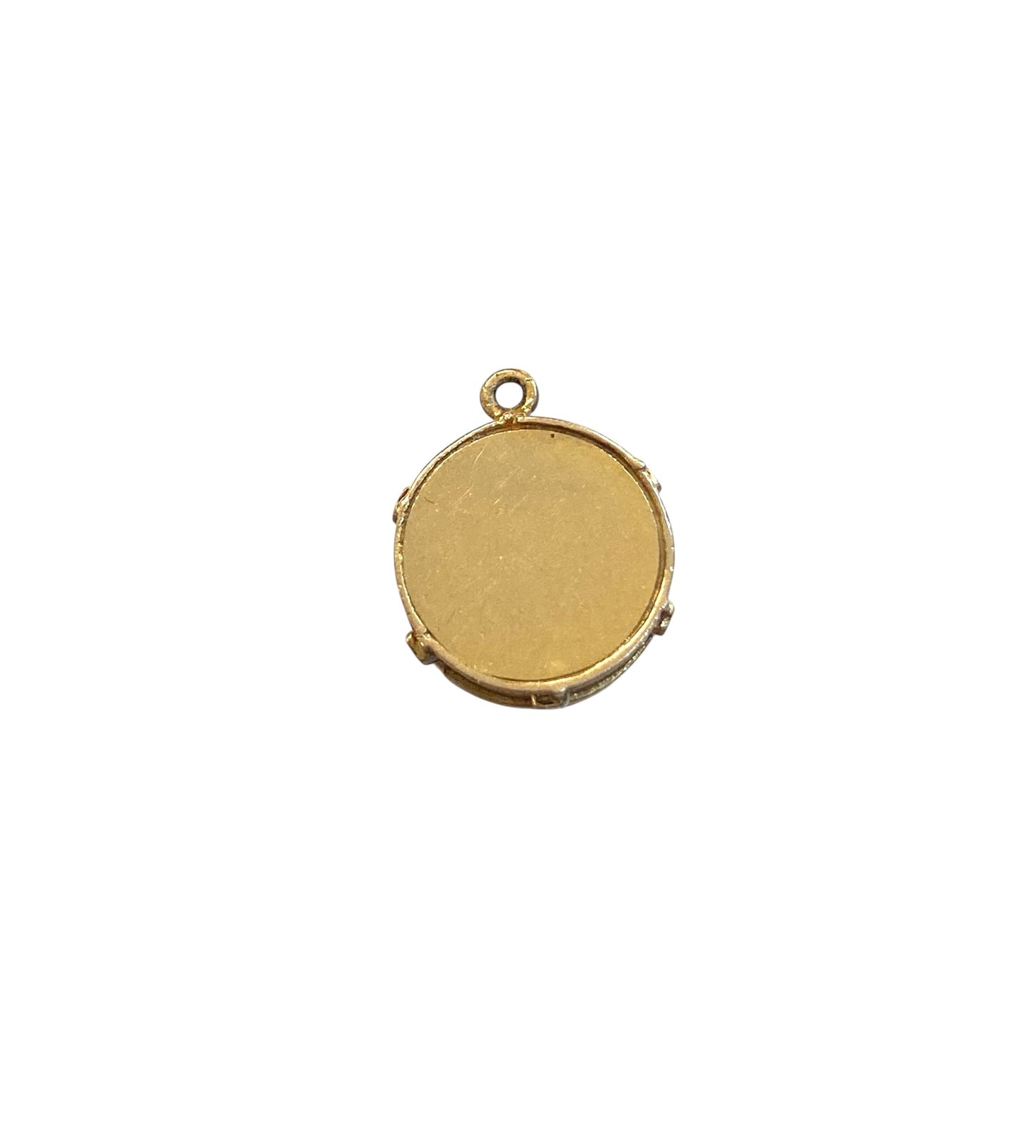 9ct vintage drum charm, circa 1960 3.3 g solid gold