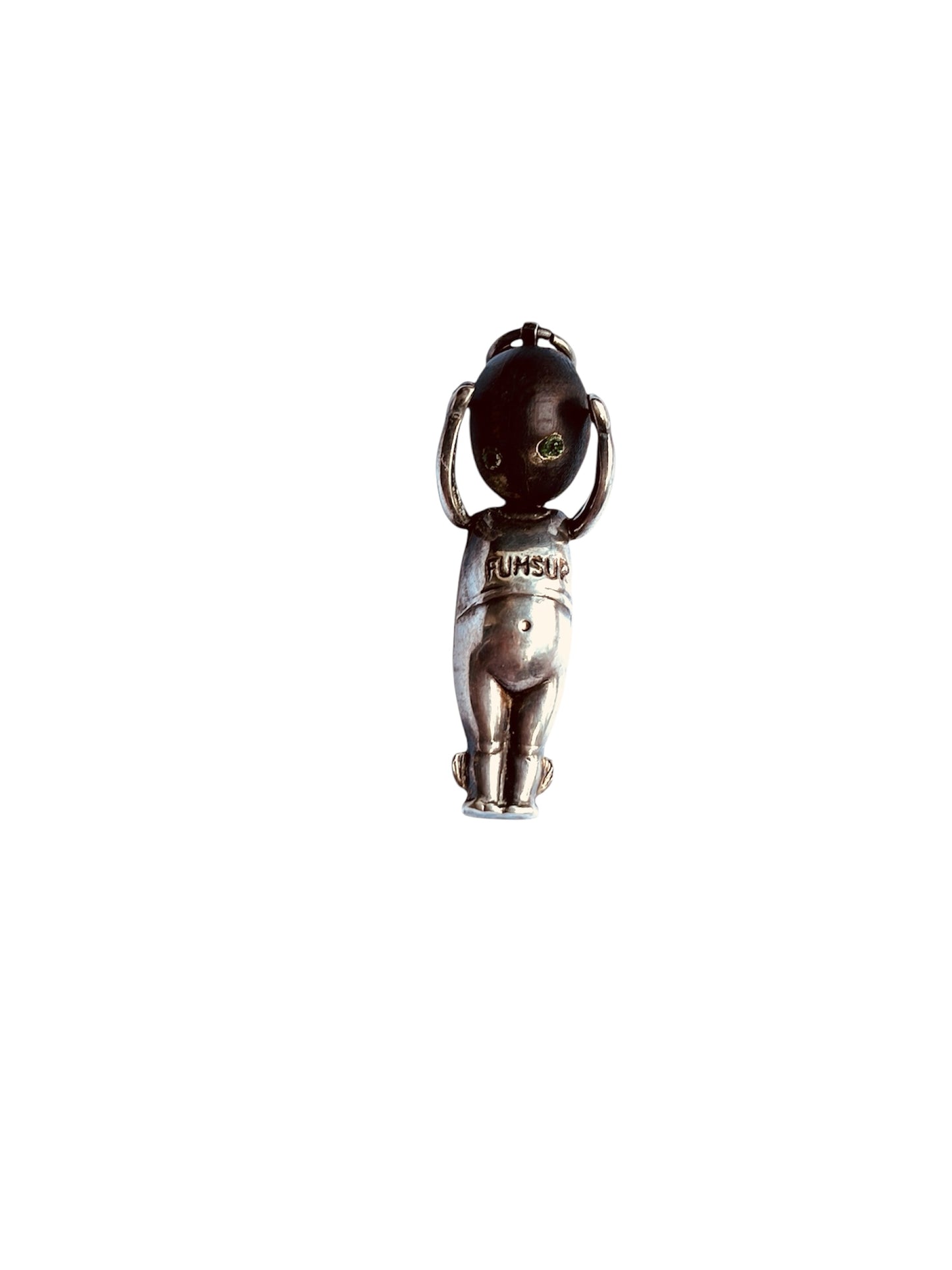 Antique WW1 Fumsup / touch wood charm / pendant circa 1912-1914