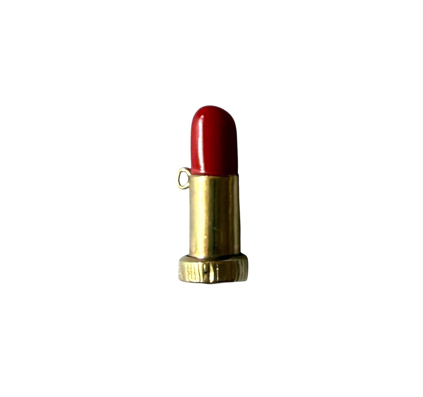 9ct preowned lipstick charm / pendant 2.89g