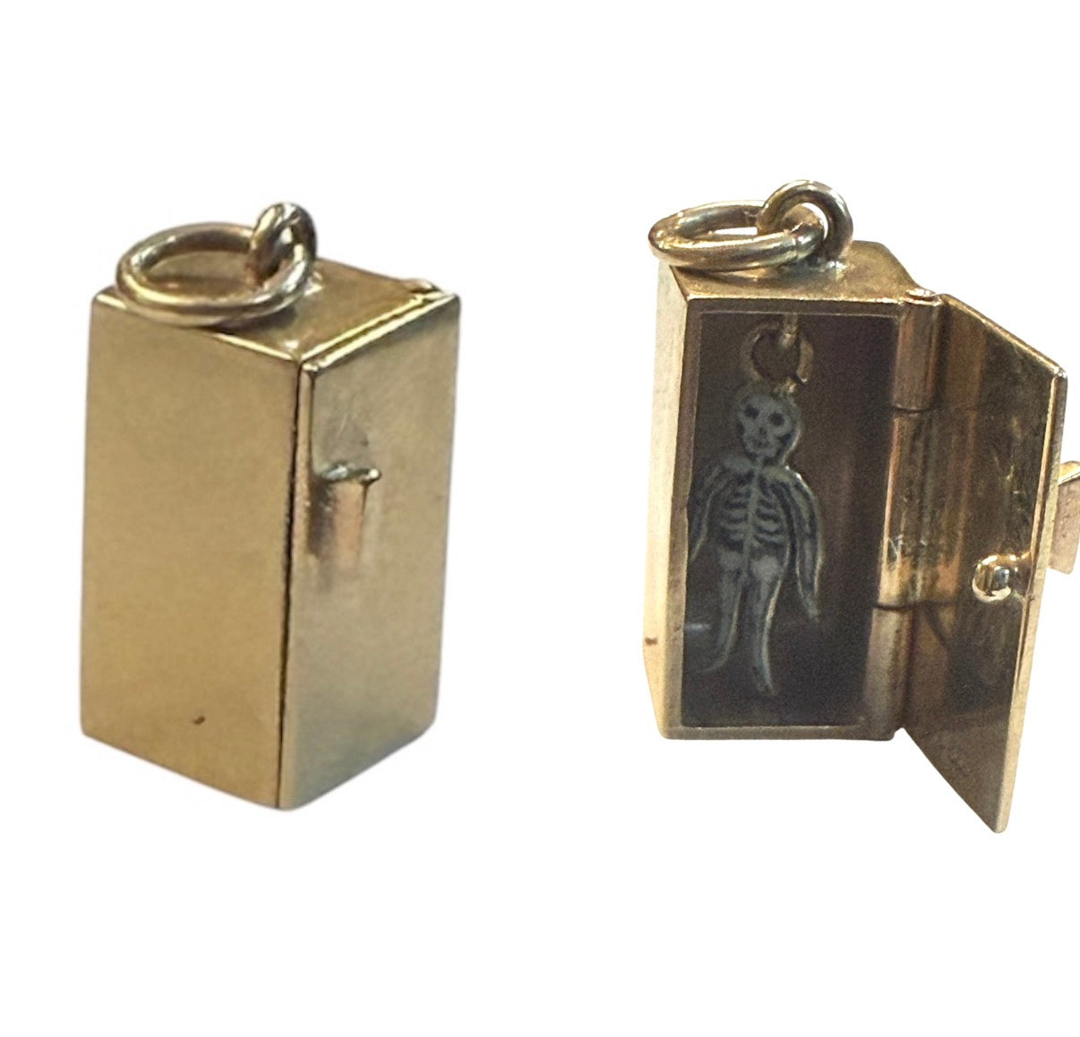 9ct vintage skeleton in the cupboard charm circa 1953 2.7g rare charm