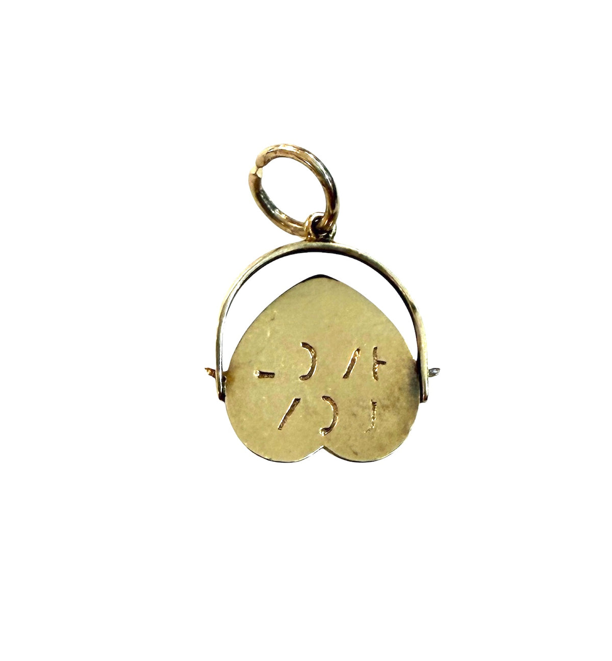 9ct vintage i love you spinner circa 1977 by WHC