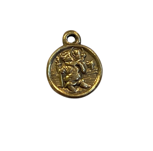 9CT VINTAGE TINY ST CHRISTOPHER BY W.J 0.6 CIRCA 1967