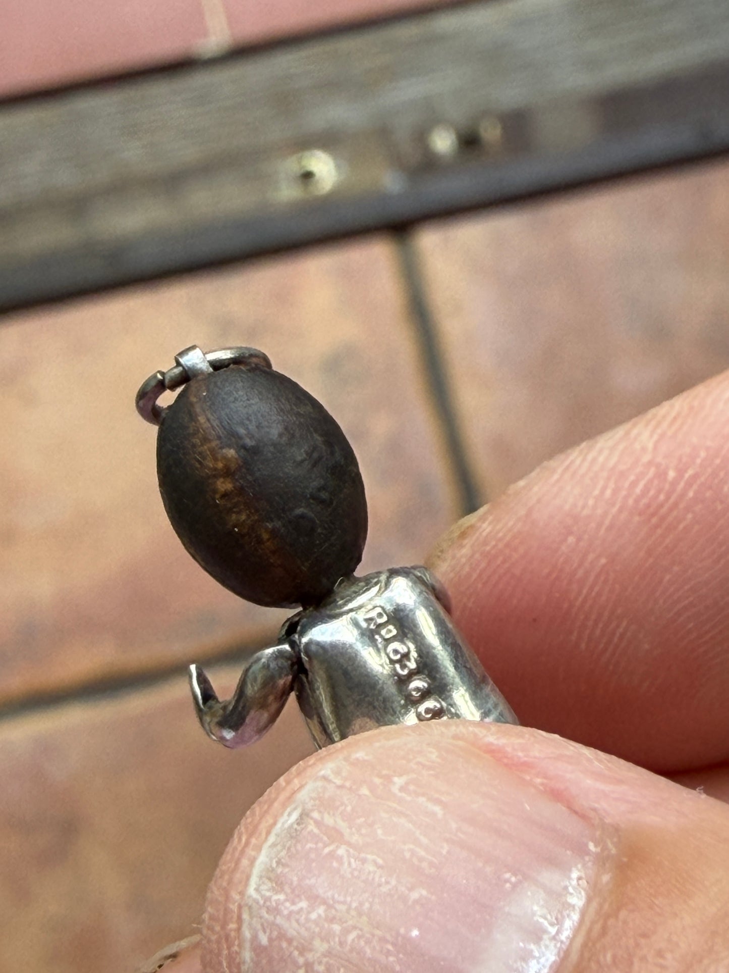 Antique WW1 Fumsup / touch wood charm / pendant circa 1912-1914