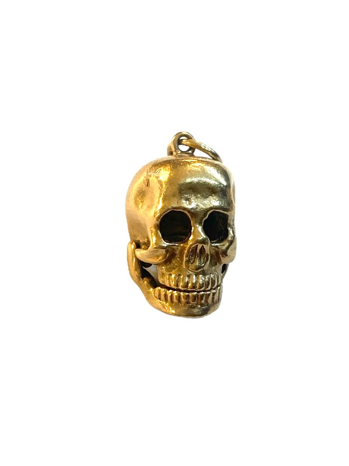 9ct vintage articulated skull charm  circa 1963 by account 7.6 grams