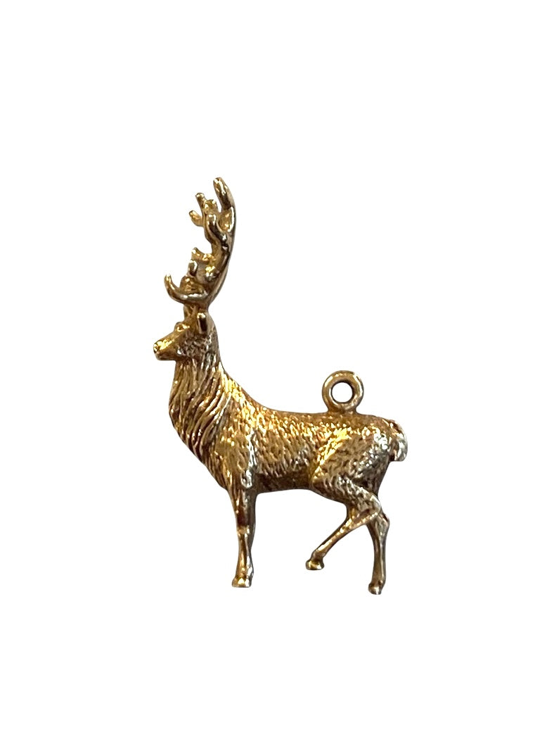 9ct vintage stag charm circa 1973