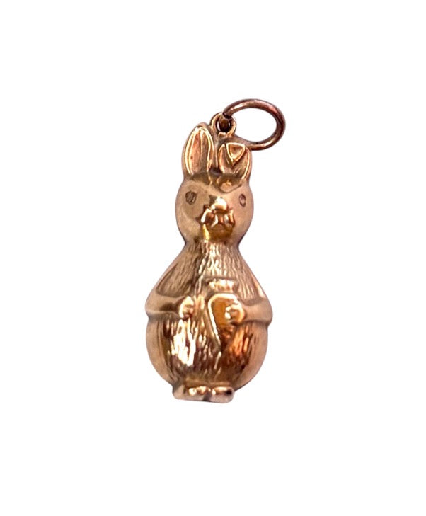 9ct vintage peter rabbit charm, circa 1976 1.24g Hollow