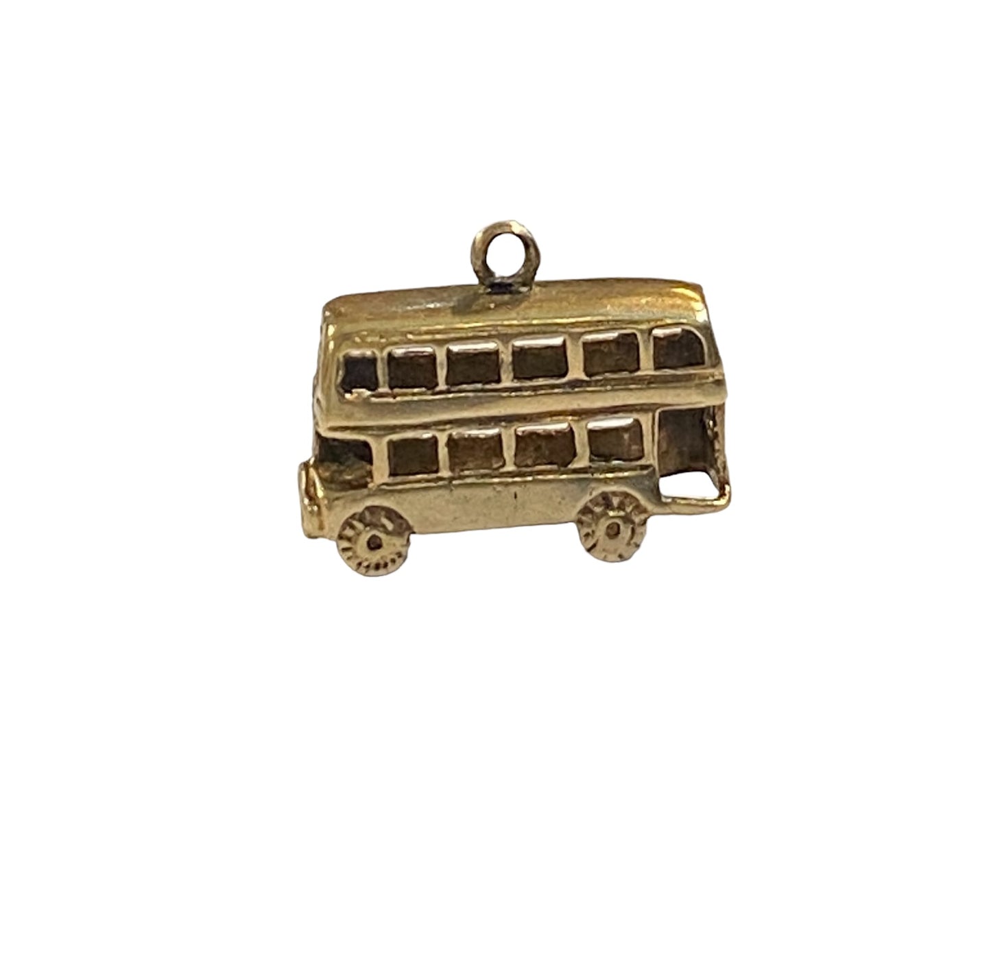 9ct vintage gold bus charm. 2.5g