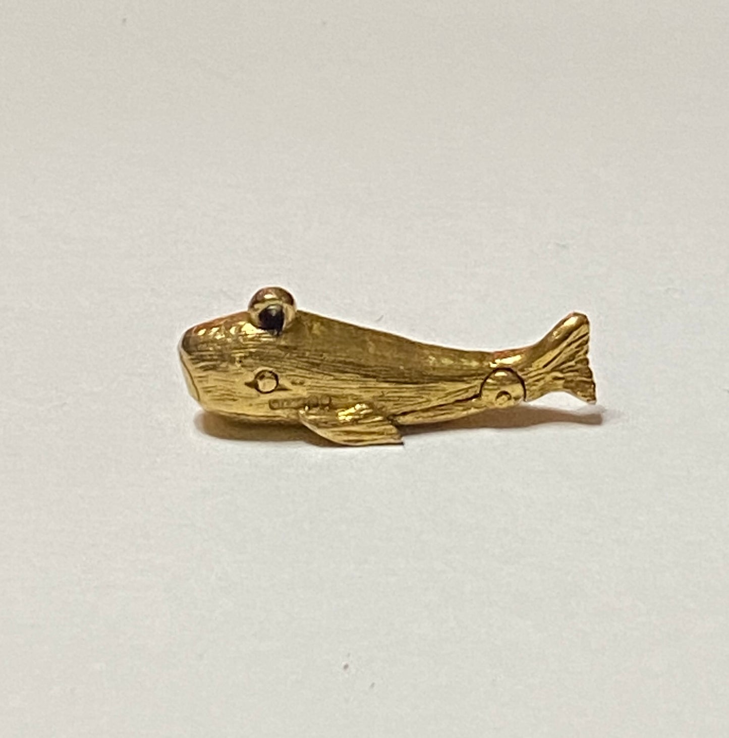 9ct vintage gold Jonah and the whale charm circa 1960