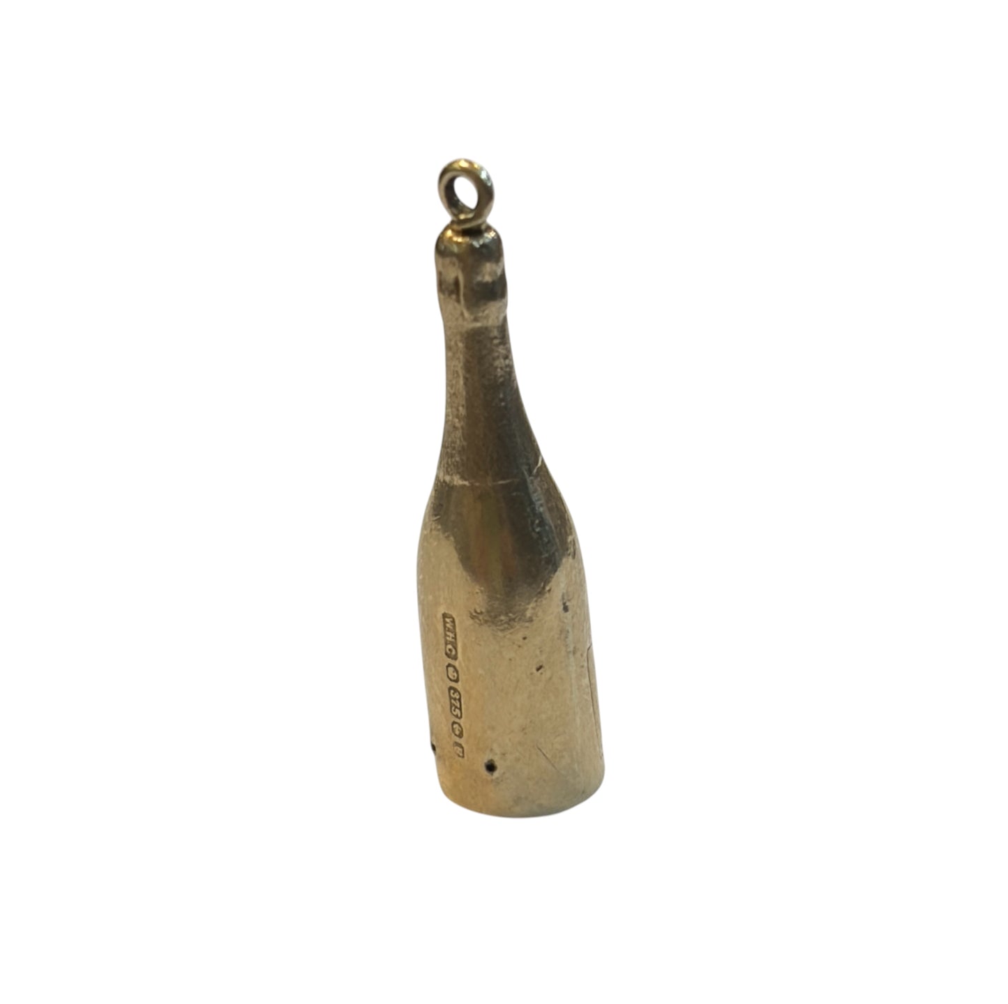 9ct vintage moet and chandon charm circa 1972 by WHC, hollow