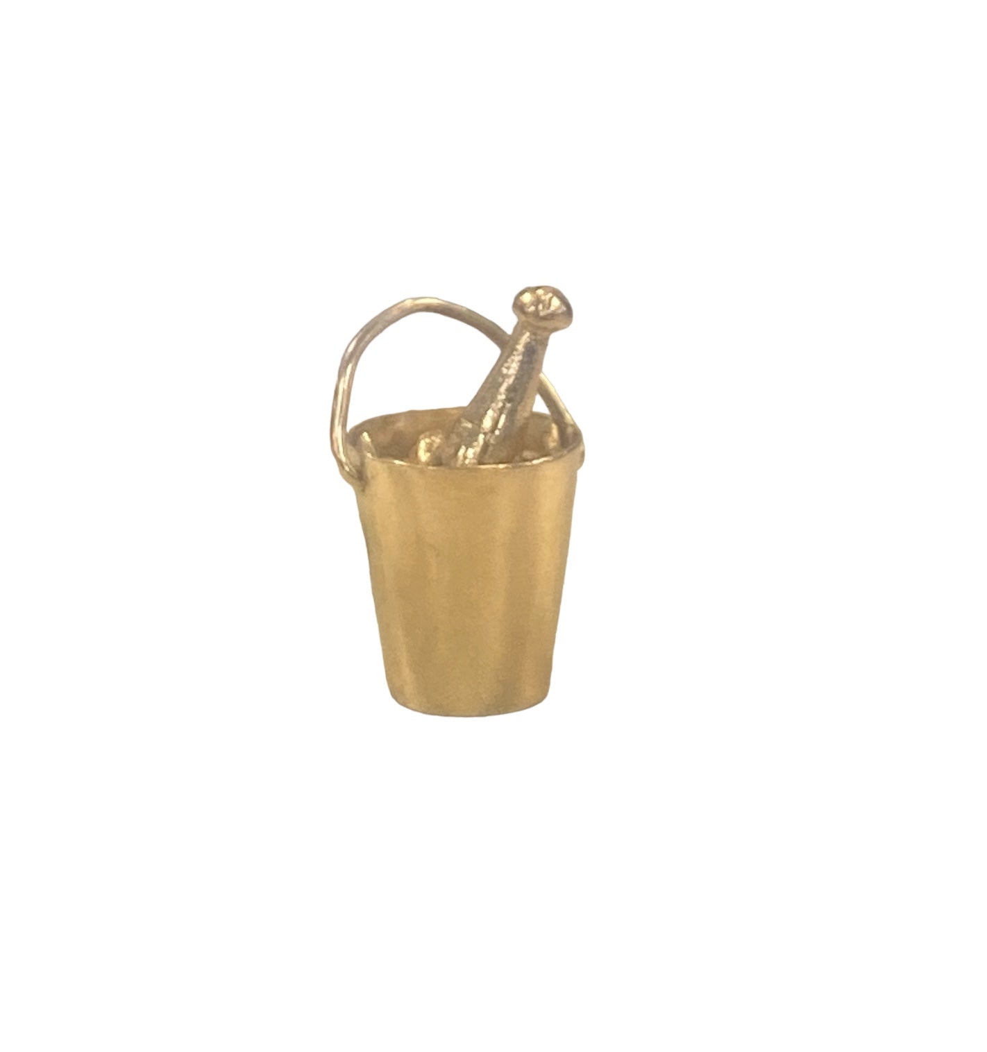 9ct vintage champagne bucket and bottle charm circa 1966