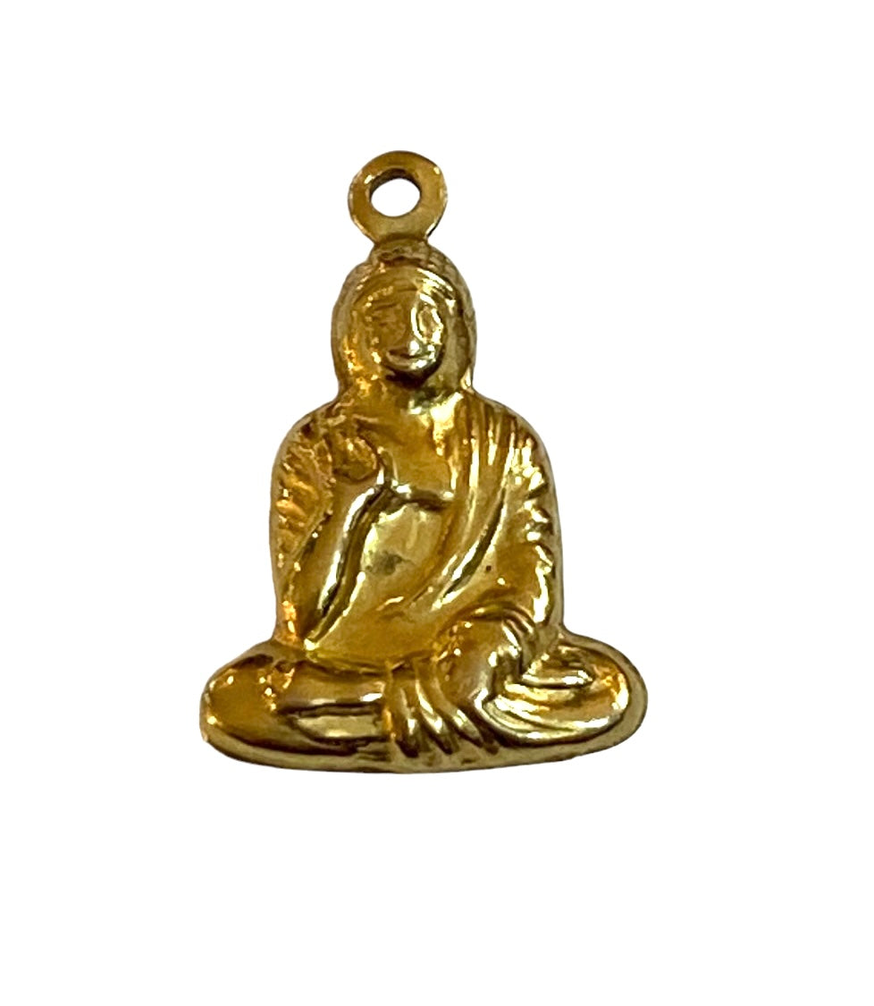 9ct gold Buddha charm calming g