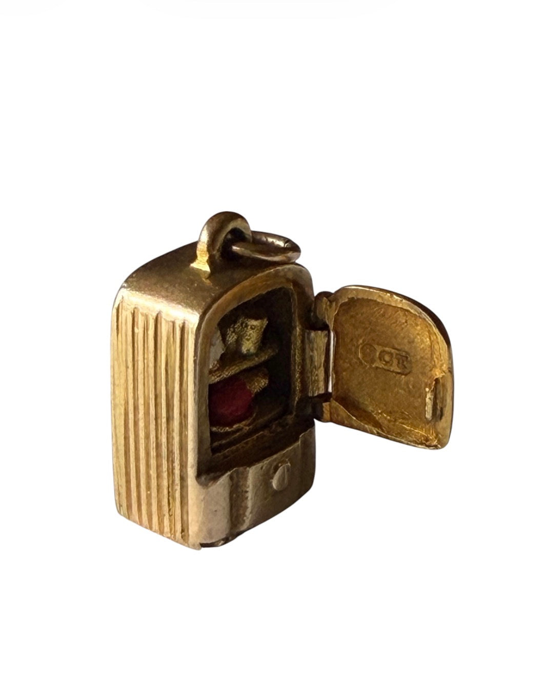 9ct vintage fridge charm / opening fridge charm 2.85