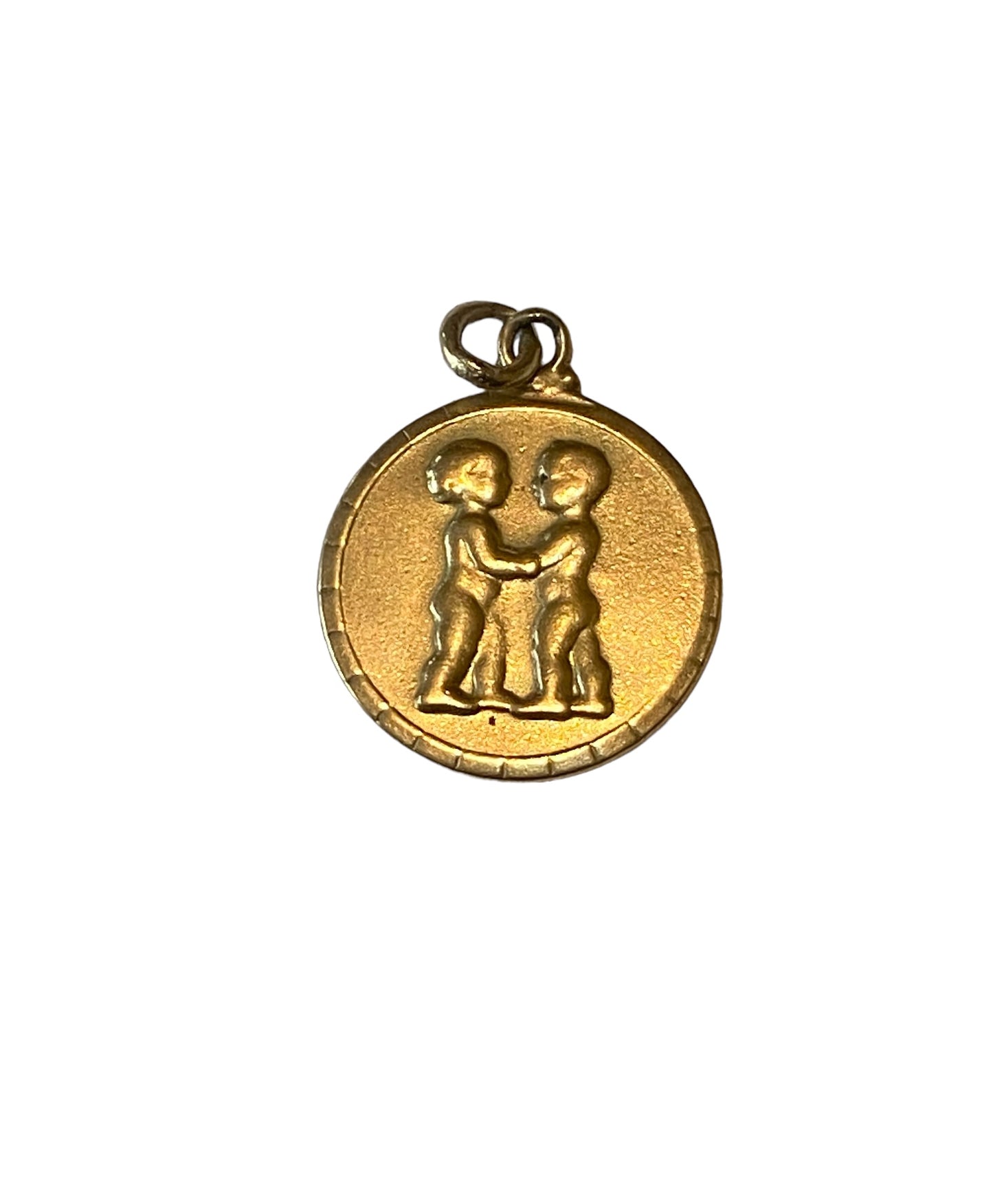 9ct vintage gemini charm / pendant circa 1959