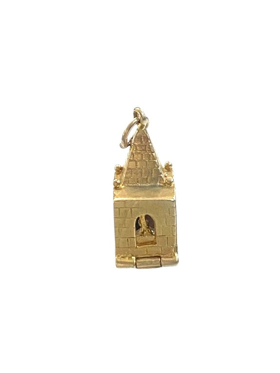 9ct vintage opening church charm circa 1964